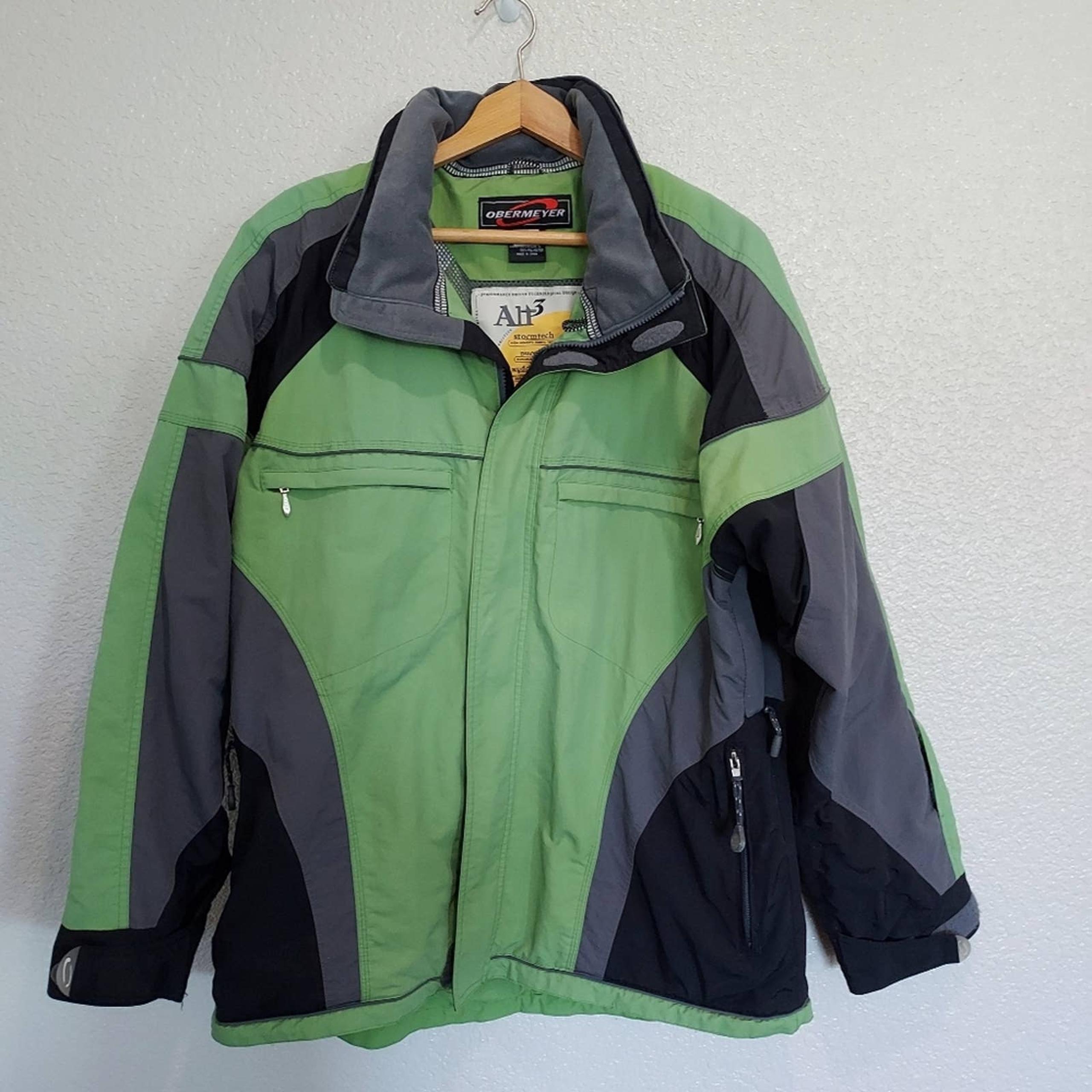 Obermeyer Green Zip Jacket Size Large