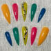 Neon Acrylic Curved Stiletto Press On Nails