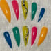 Neon Acrylic Curved Stiletto Press On Nails
