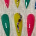 Neon Acrylic Curved Stiletto Press On Nails
