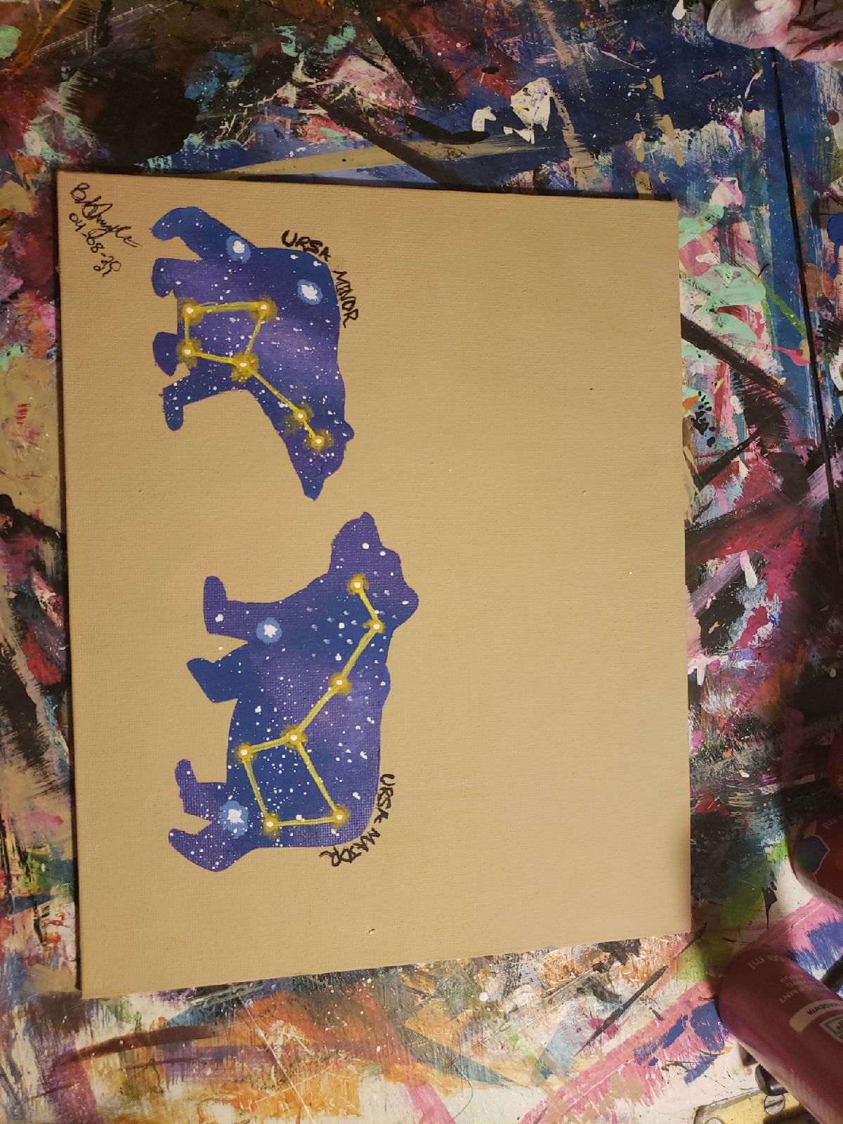 Handpainted Constellation Bears picture