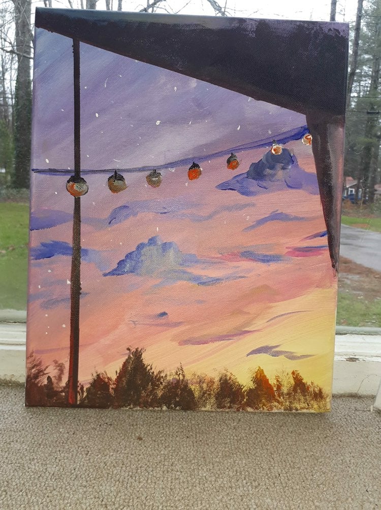 Sunset painting