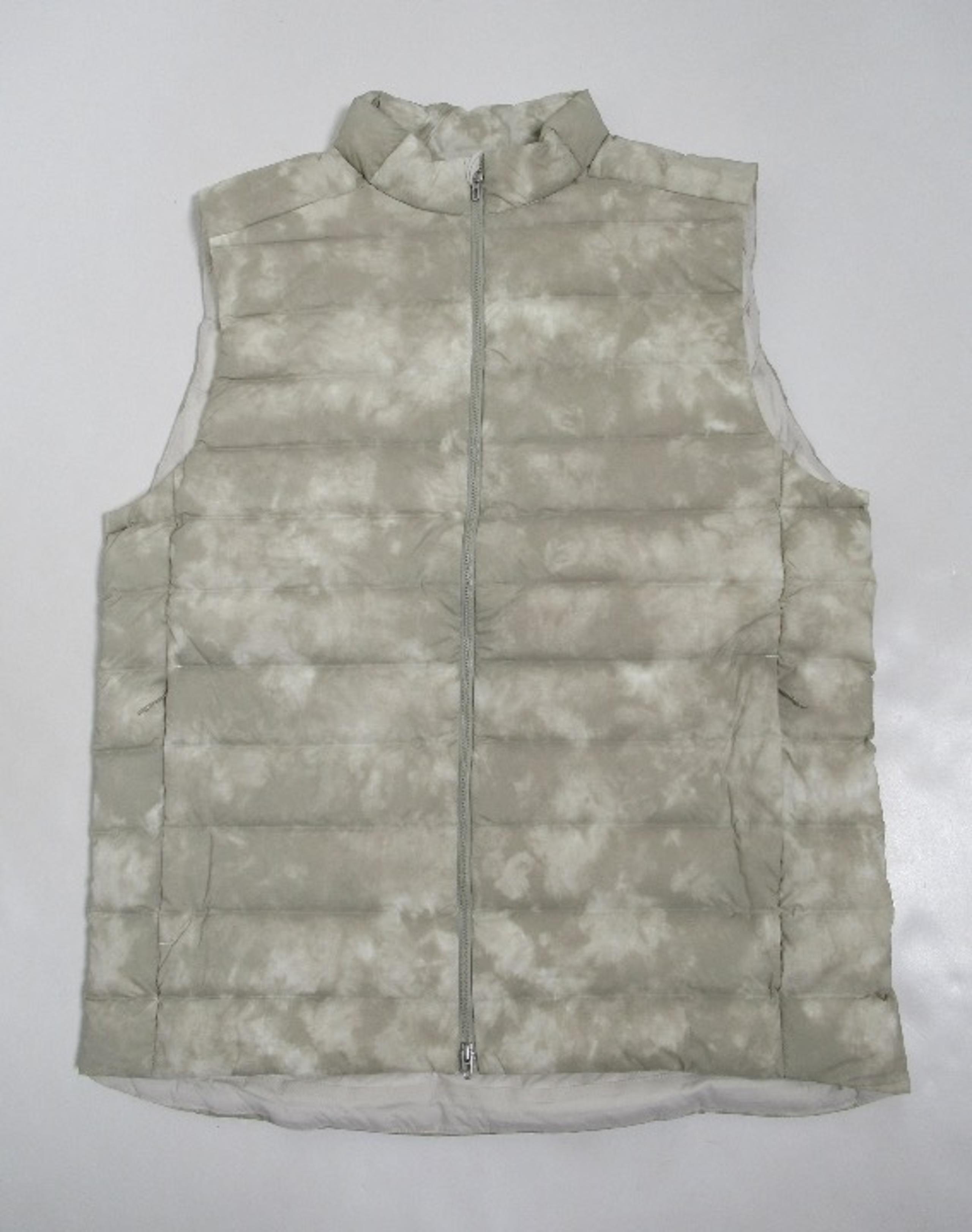 Lululemon Men's Navigation Stretch Down Vest Mesosphere White Opal Raw Linen L