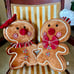 NEW Gingerbread Plush CHRISTMAS Holiday Pillows Boy Girl Decor