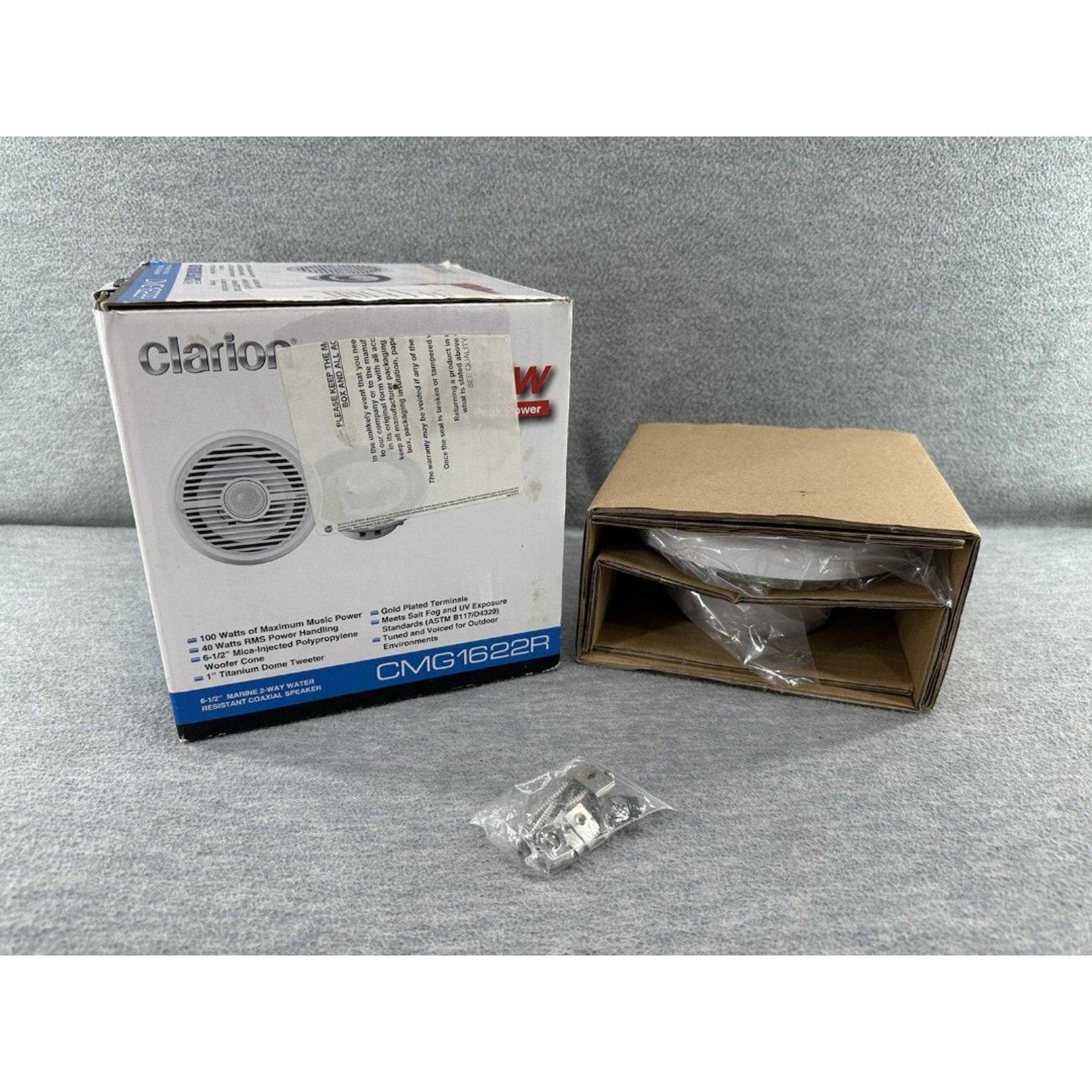 CLARION CMG1622R - 1PC LED Speaker Rings Drilled 6.5" Water Resistant ONLY ONE