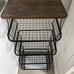 Fruit Basket with Wooden Lid for Kitchen, 4-Tier Stackable Wire Fruit Basket