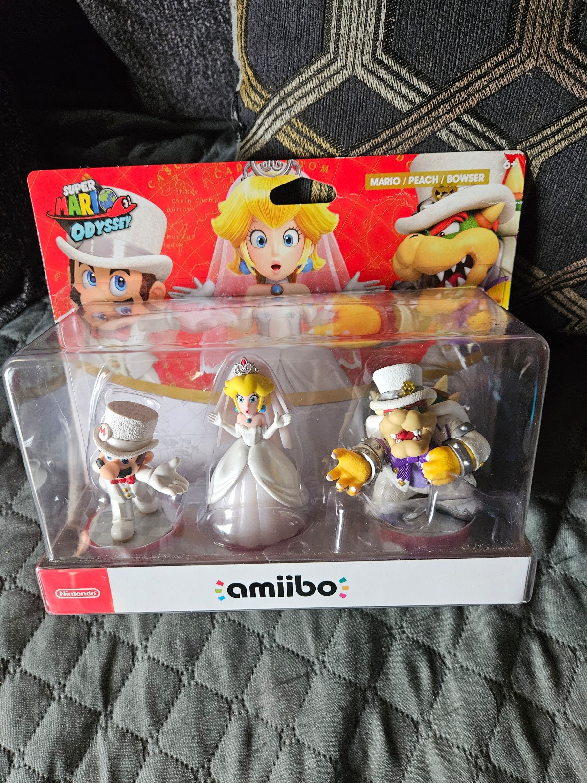 Amiibo Super Mario Odyssey Mario, Peach, Bowser new sealed
