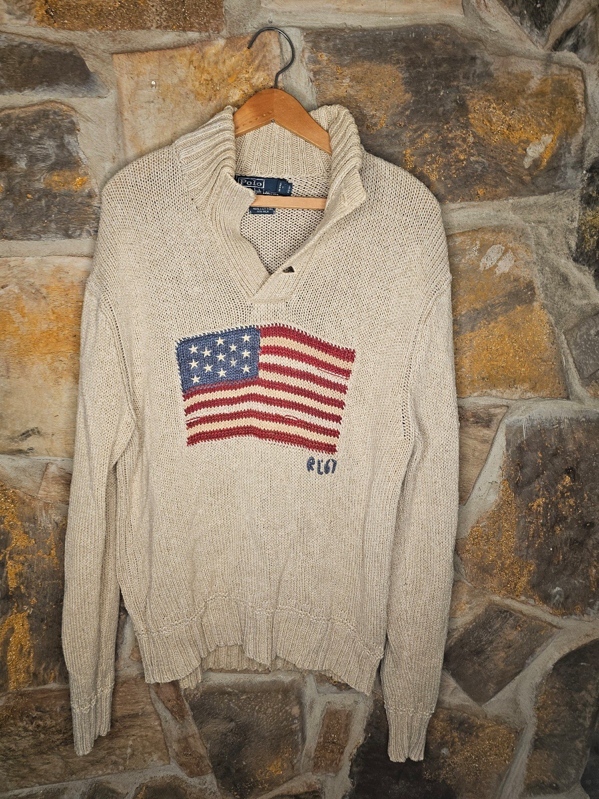 Polo Ralph Lauren flag knitted sweater