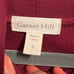 Garnet Hill Maroon Wine Pullover Oversized Tunic Sweater Cowl Neck Long Sleeve S