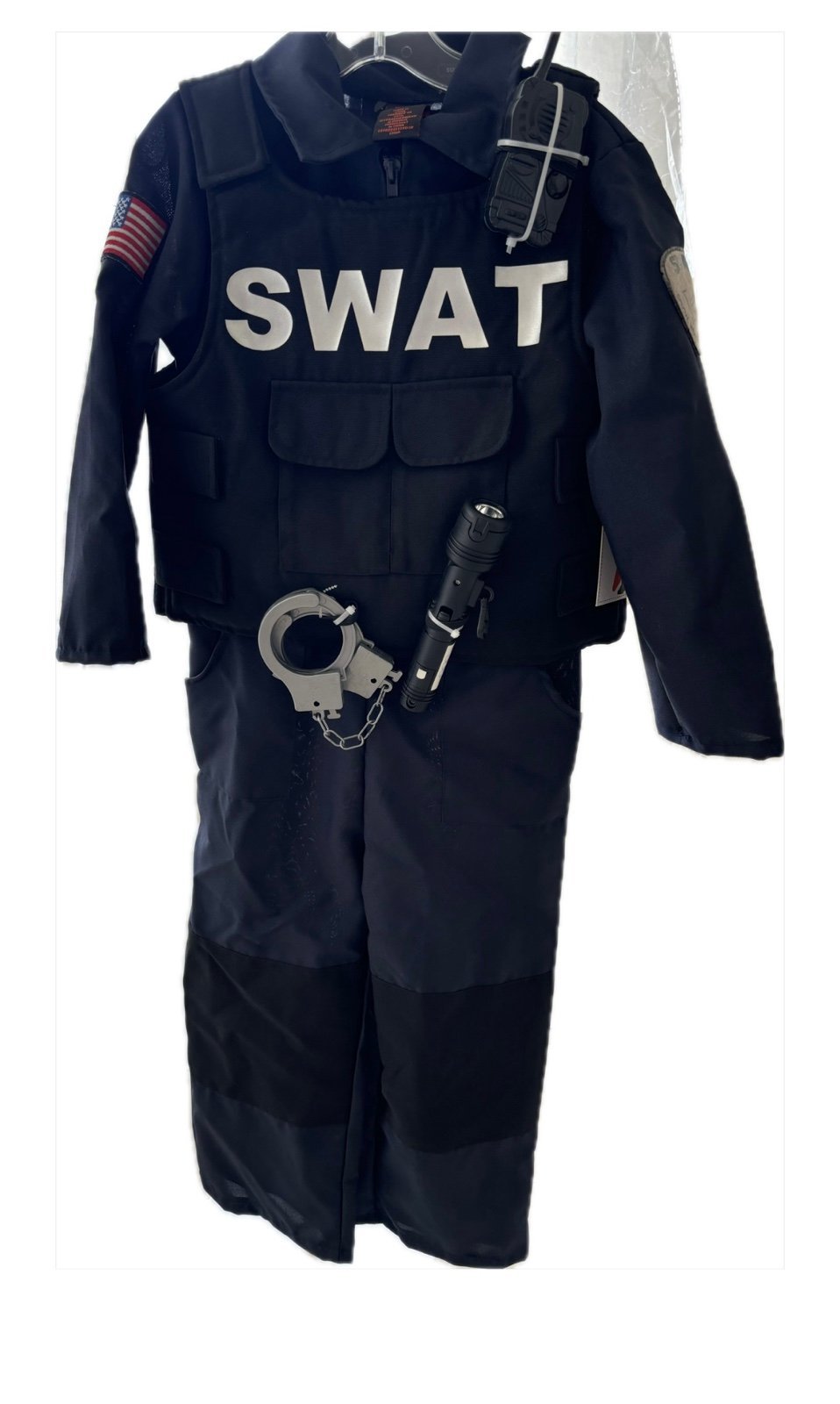 SWAT costume with accessories INCLUDED size 3-4 yrs New with tags