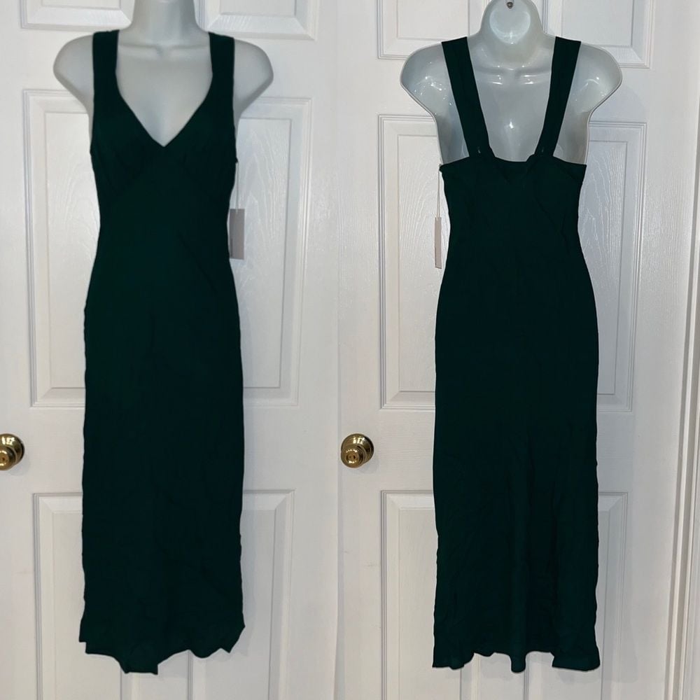 Reformation Beauden Dress Sycamore Green Womens Size XS Sleeveless NEW