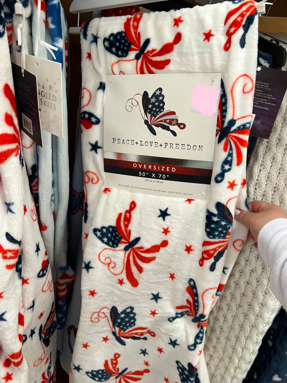 Patriotic Butterfly Throw