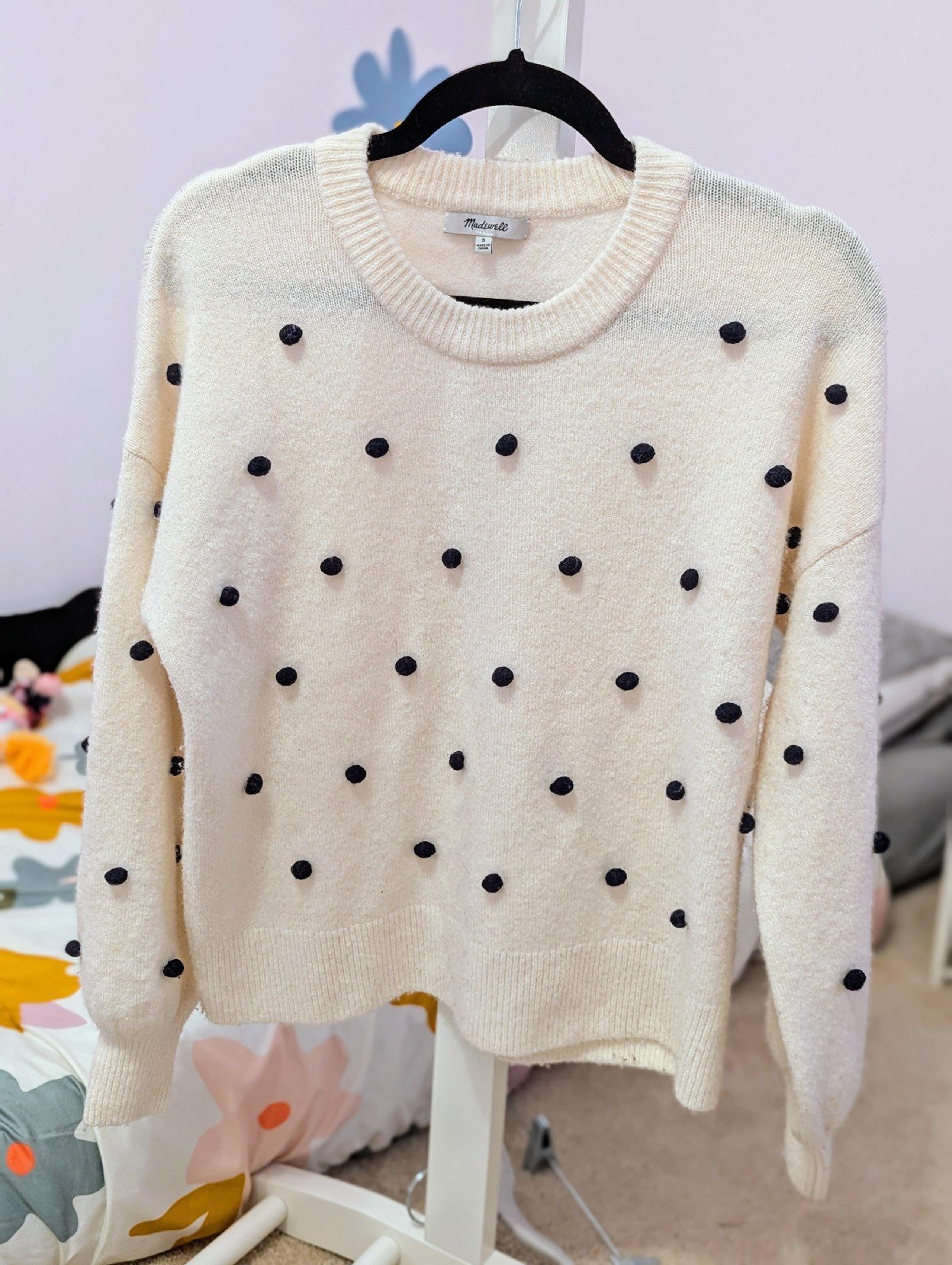Madewell Brockton Bobble Sweater in Coziest Yarn size S