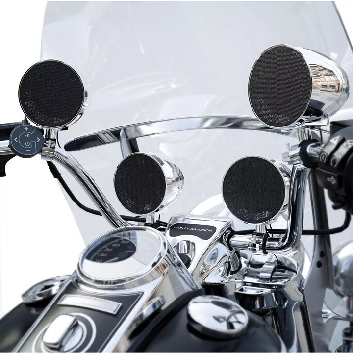 GoHawk TR4-Titan Waterproof 4.1CH 4 Speaker Motorcycle Bluetooth Audio System