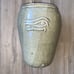 Glazed POTTERY 11” Utensil Crock Jug Jar Salt glazed Butterfly Provincial Style