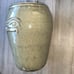 Glazed POTTERY 11” Utensil Crock Jug Jar Salt glazed Butterfly Provincial Style