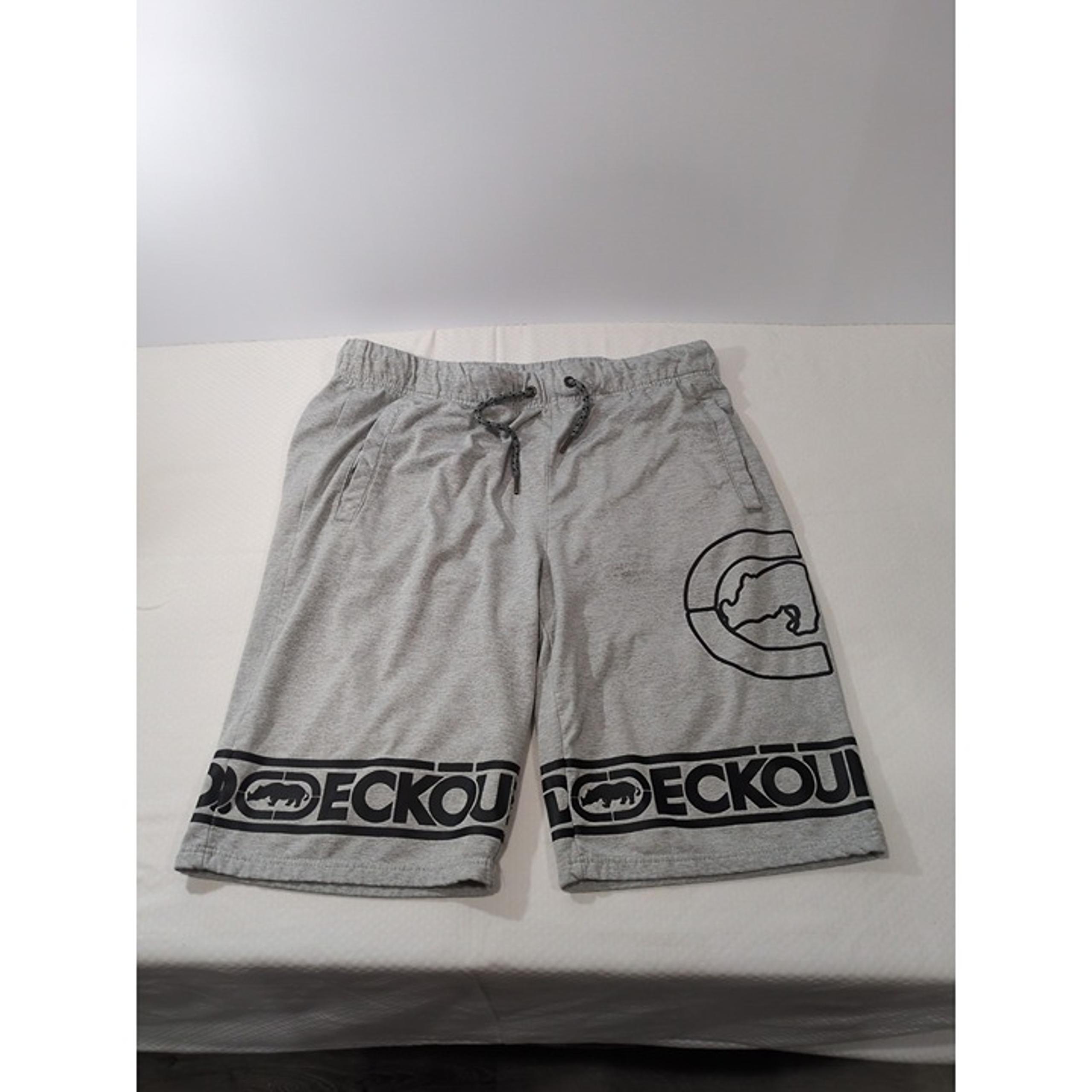Ecko Unltd Shorts Mens XL Extra Large Gray  Drawstring Sweat Baggy Hip Hop Y2K