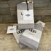 UGG Euro Pillow Sham Oxford Stripe Gray Multi 100% Cotton 26”x26”