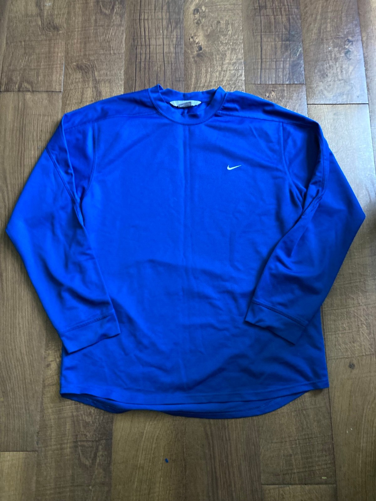 Men's Vintage Nike Mini Swoosh Check Logo Performance Crewneck Sweatshirt Size L