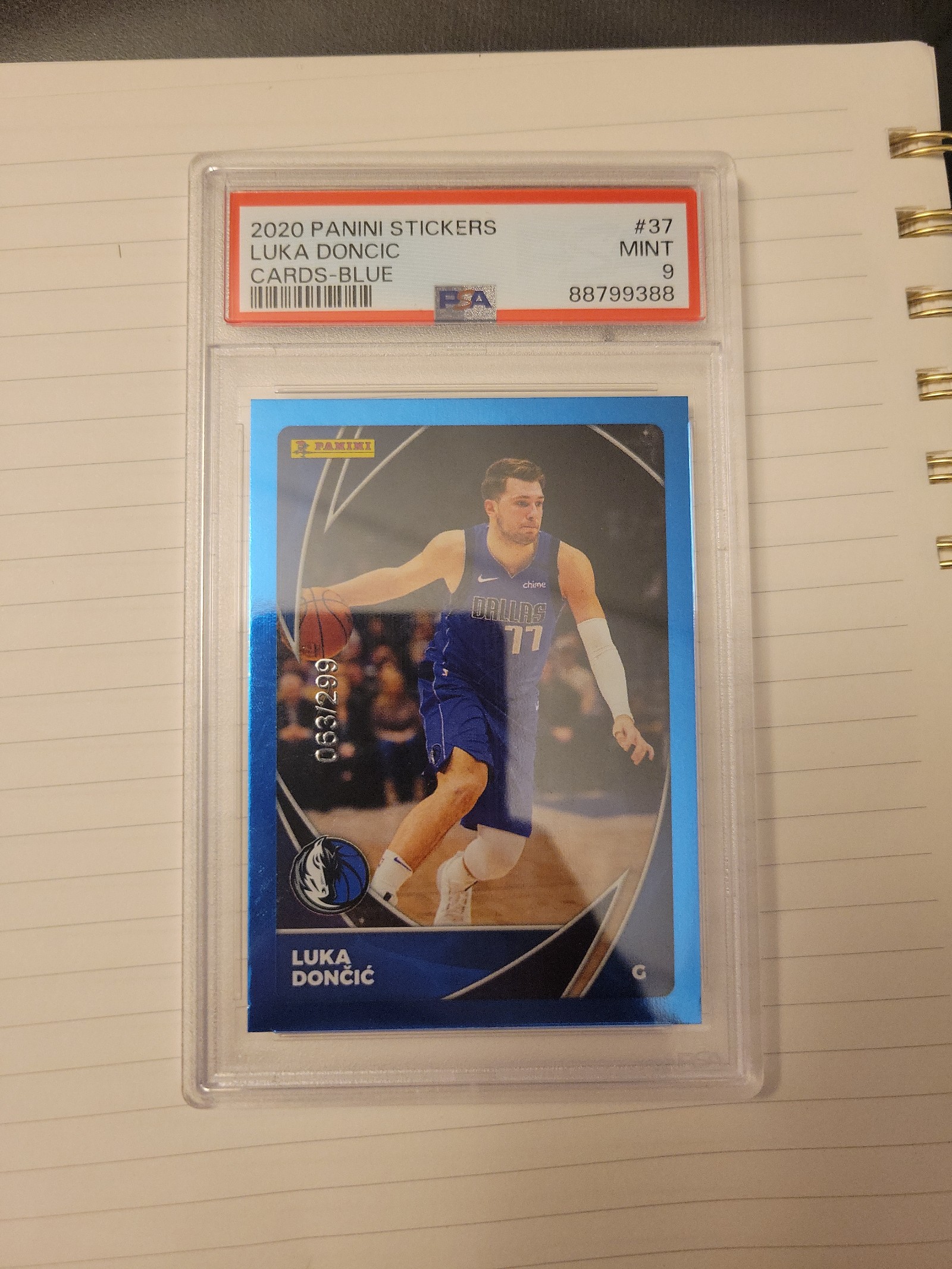 LUKA DONCIC PSA GRADED 9 MINT NBA STICKER & CARD COLLECTION #37