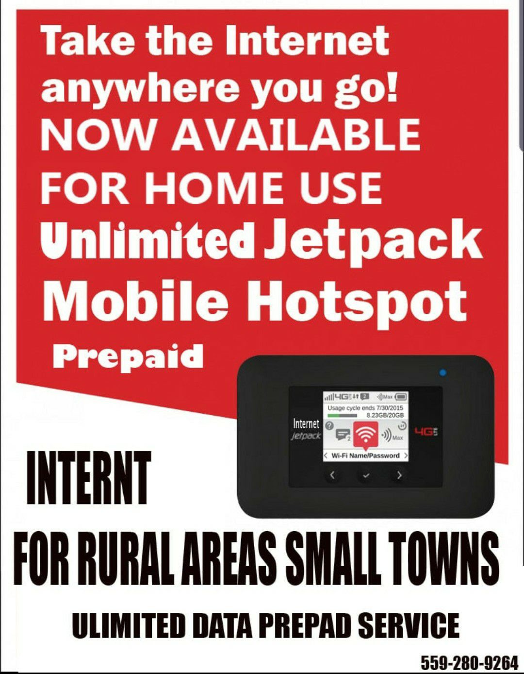 Mobile hotspot modem includes first mont
