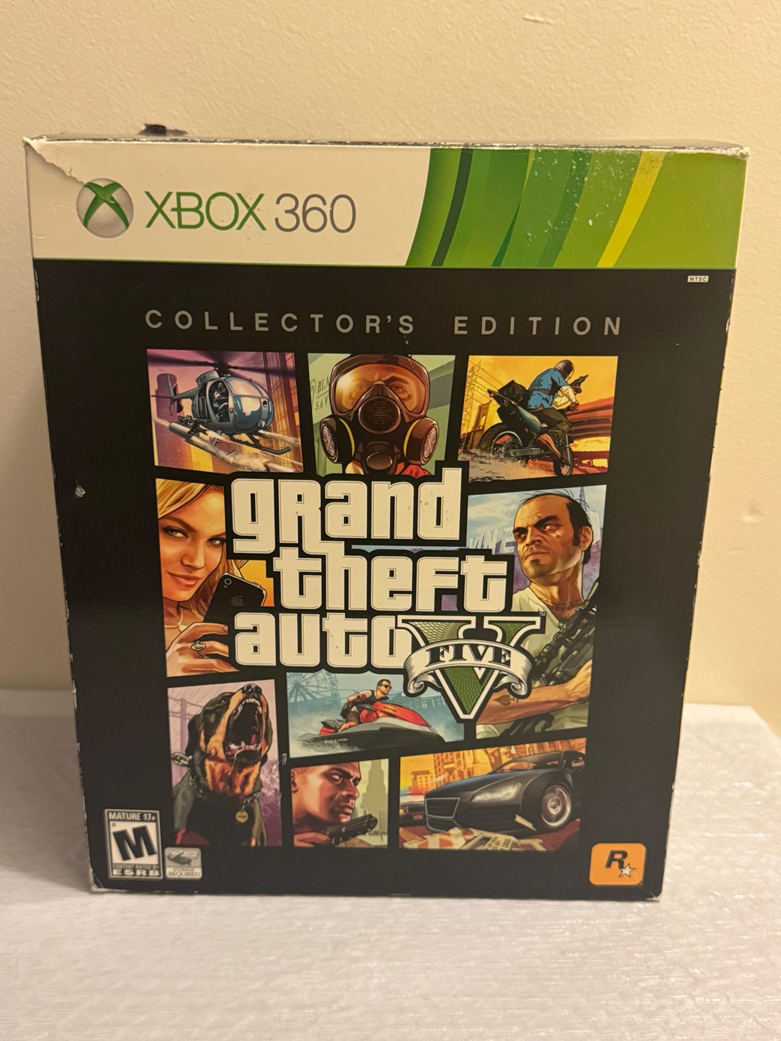 Grand Theft Auto 5 Collector's Edition (360) w/ Moneybag, Steelbook& Game NO HAT