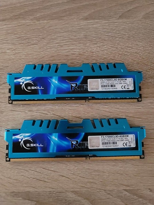 G.Skill Ripjaws X Series 2x8GB (16GB) DDR3 2133mhz F3-17000CL9D-8GBXM