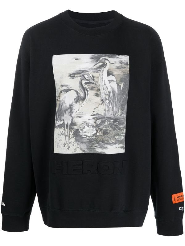HERON PRESTON MEN'S Bird Print Sweatshir