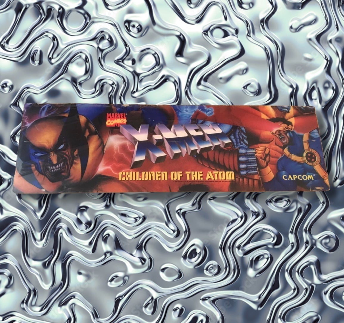 Marvel X-Men Children Of The Atom Arcade Video Game Capcom Plexi Marquee