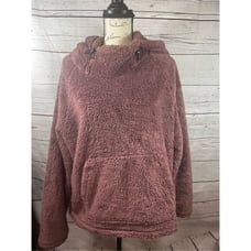 Pink large deep pink colored pullover sweatshirt - 2328