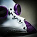 White Plague Doctor Mask Steampunk Halloween Leather Purple Bird Nose #1075