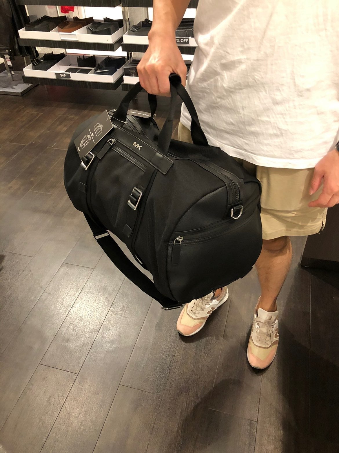 Michael Kors Kent Sport Convertible Duffel shops Bag mk Backpack Black