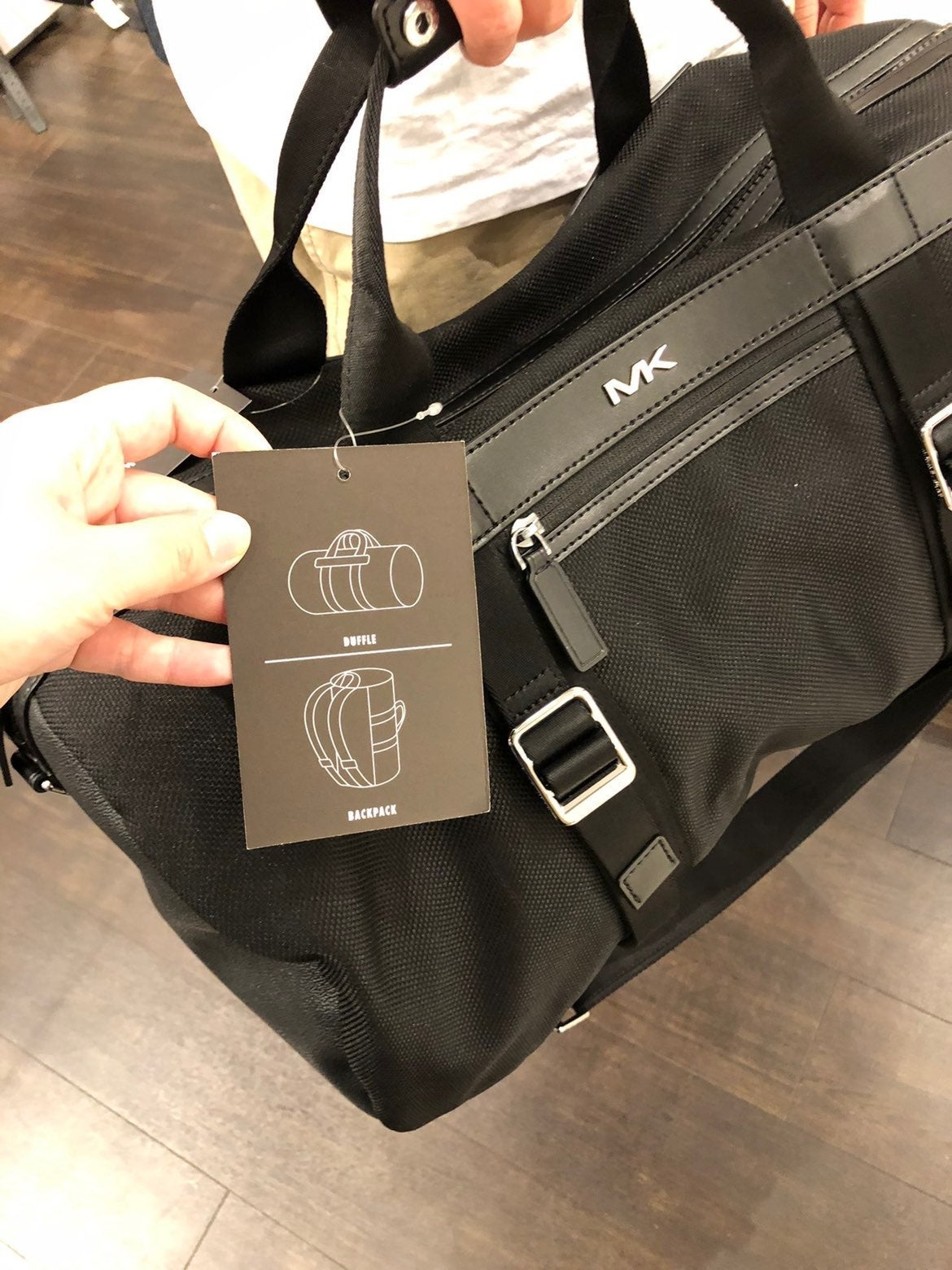 Michael Kors Kent Sport Convertible Duffel shops Bag mk Backpack Black