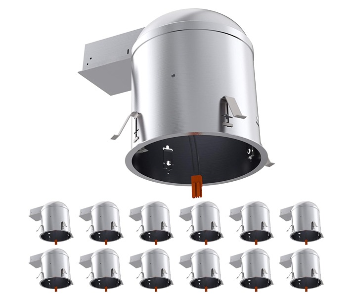 Sunco 12 Pack Can Lights for Ceiling 6 Inch Remodel Recessed Lighting Housing