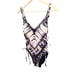 BarIII Swimwear Retro Tie-Dyed Low-Back Swimsuit One-Piece Swim Bathing Suit XS