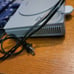 PLAYSTATION CONSOLE W/ ADAPTOR & CONTROLLER