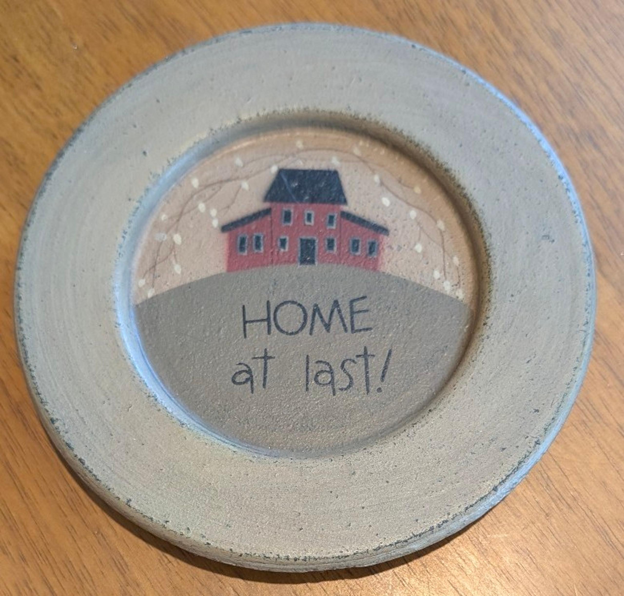 Primitive farmhouse decor plate