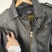 Vintage Hudson Leather Motorcycle Jacket Fitted Asymmetrical Women's Size Small