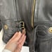 Vintage Hudson Leather Motorcycle Jacket Fitted Asymmetrical Women's Size Small