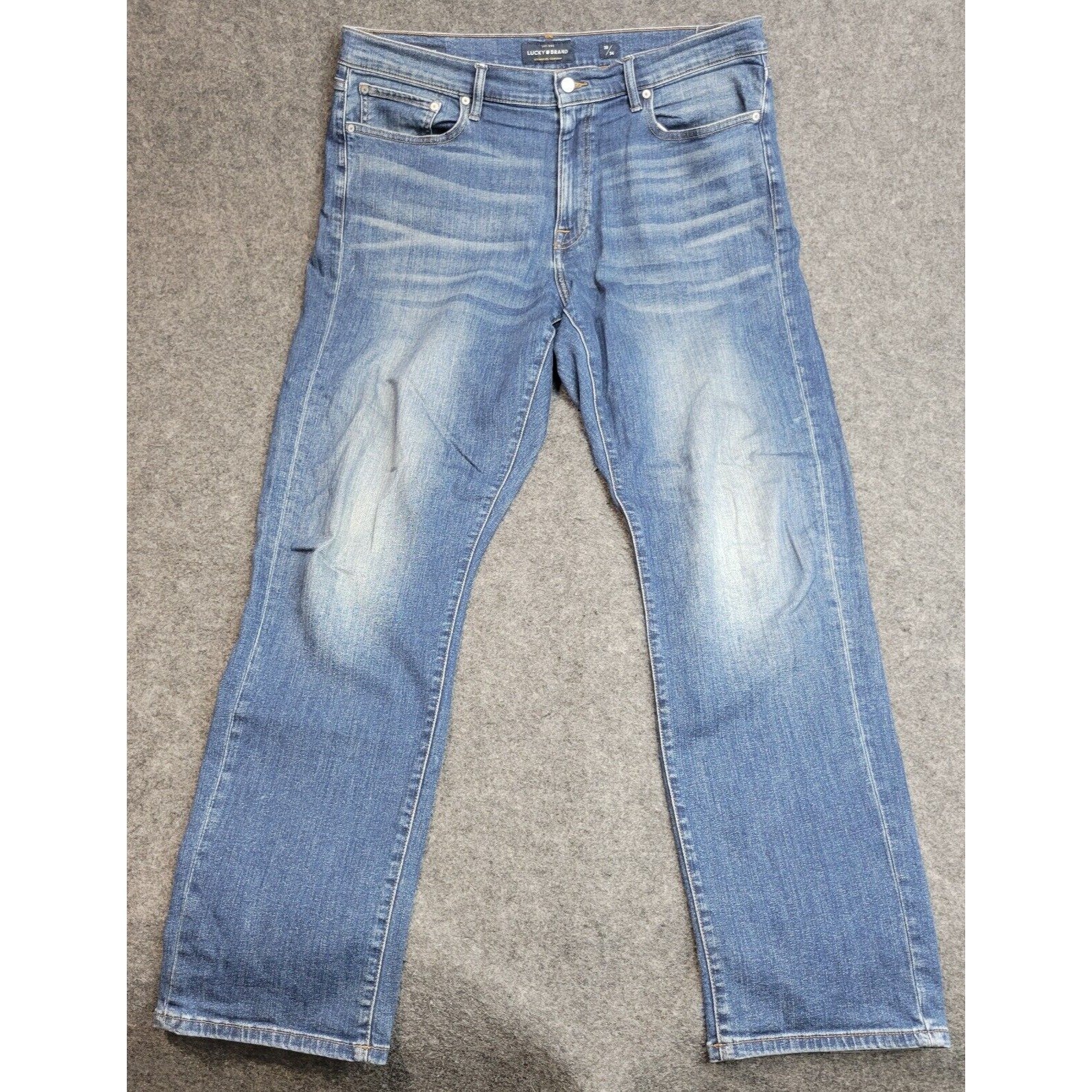 Lucky Brand Jeans Mens 38x32 Blue 410 Athletic Slim Dark Wash Stretch Denim Pant