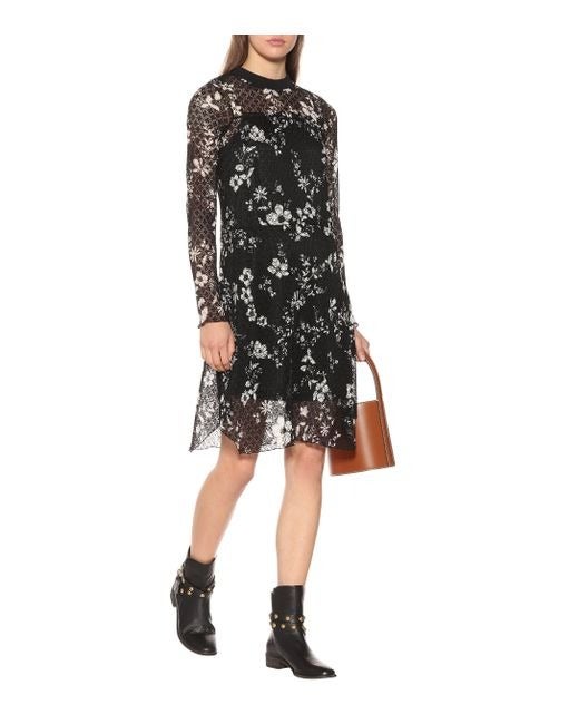See By Chloé Women's Black Floral printe