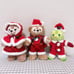 【New】Dancing Snowflakes Plush Badge Set of 3