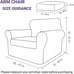 Luxury Velvet Chair Slipcovers with Arms 2 Piece