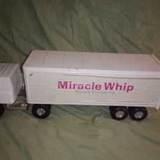 Vintage ERTL Miracle Whip Semi Truck Metal Toy