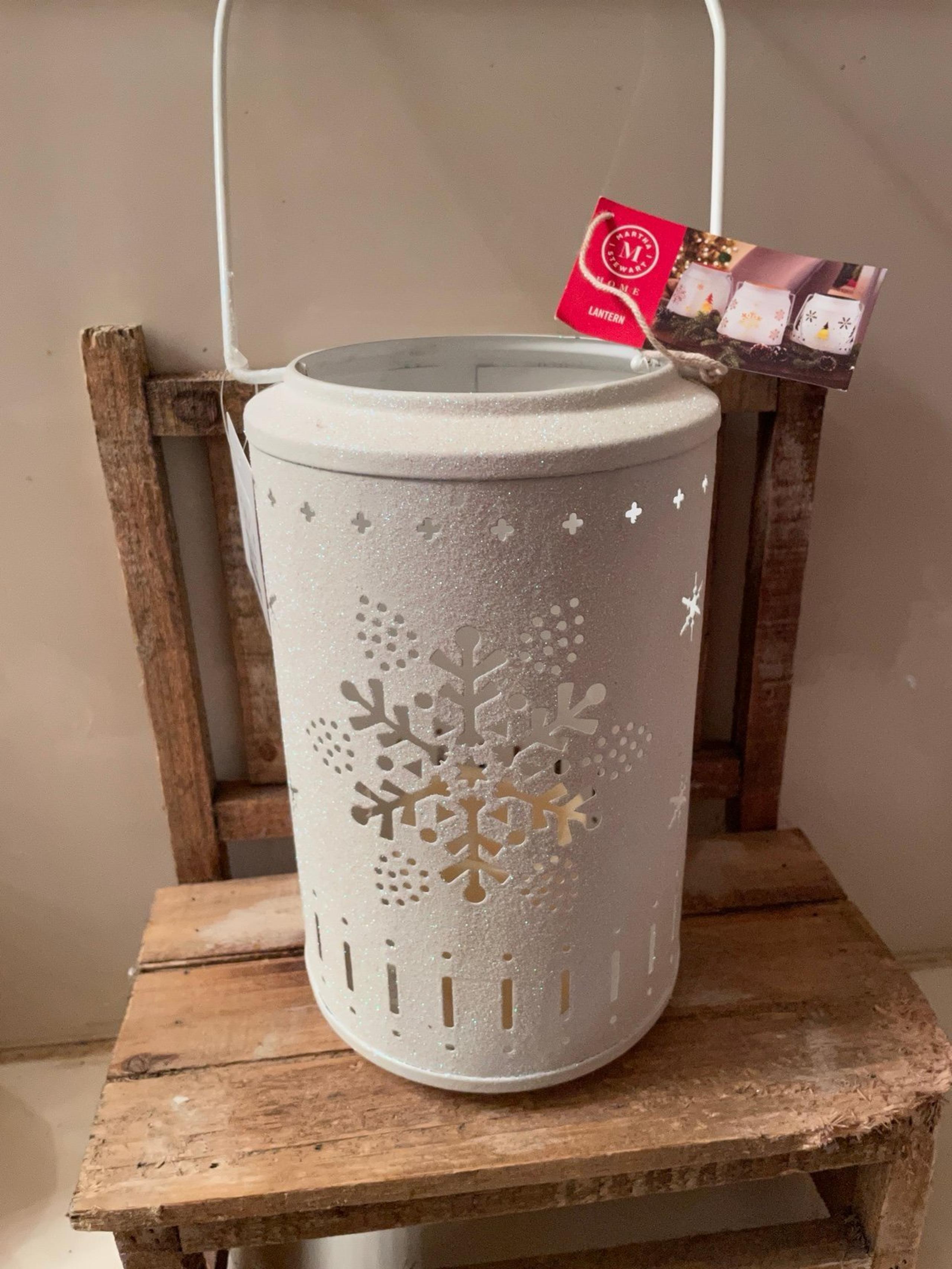 martha stewart christmas snowflake light up lantern