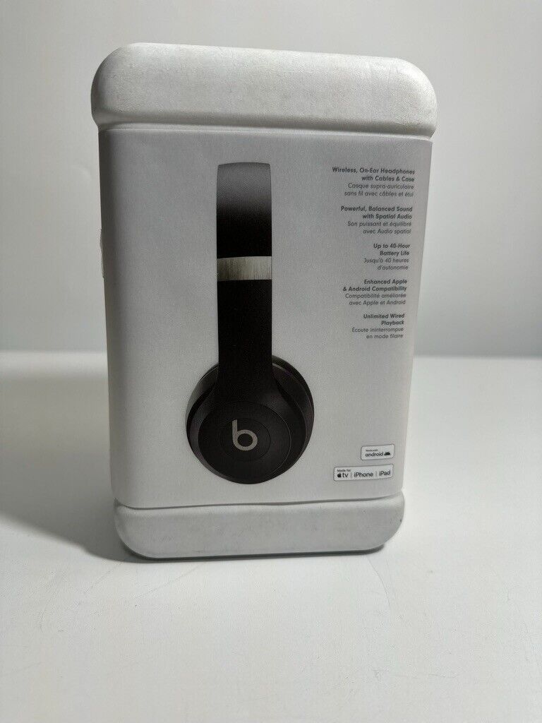 Beats - Solo 4 True Wireless On-Ear Headphones - Matte Black - OPEN BOX