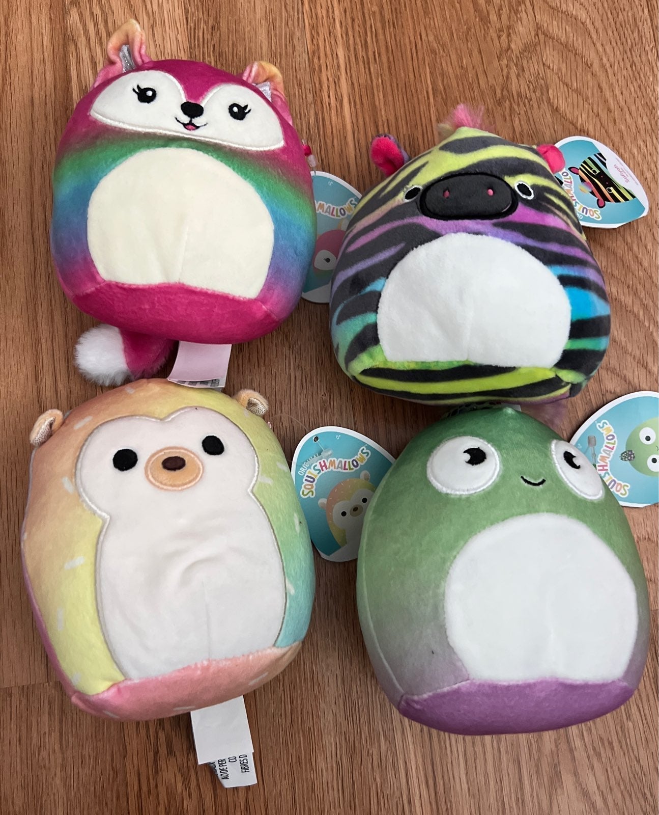 Squishmallows 5 bundle set - bowie, xenia, Denton and Safiyah