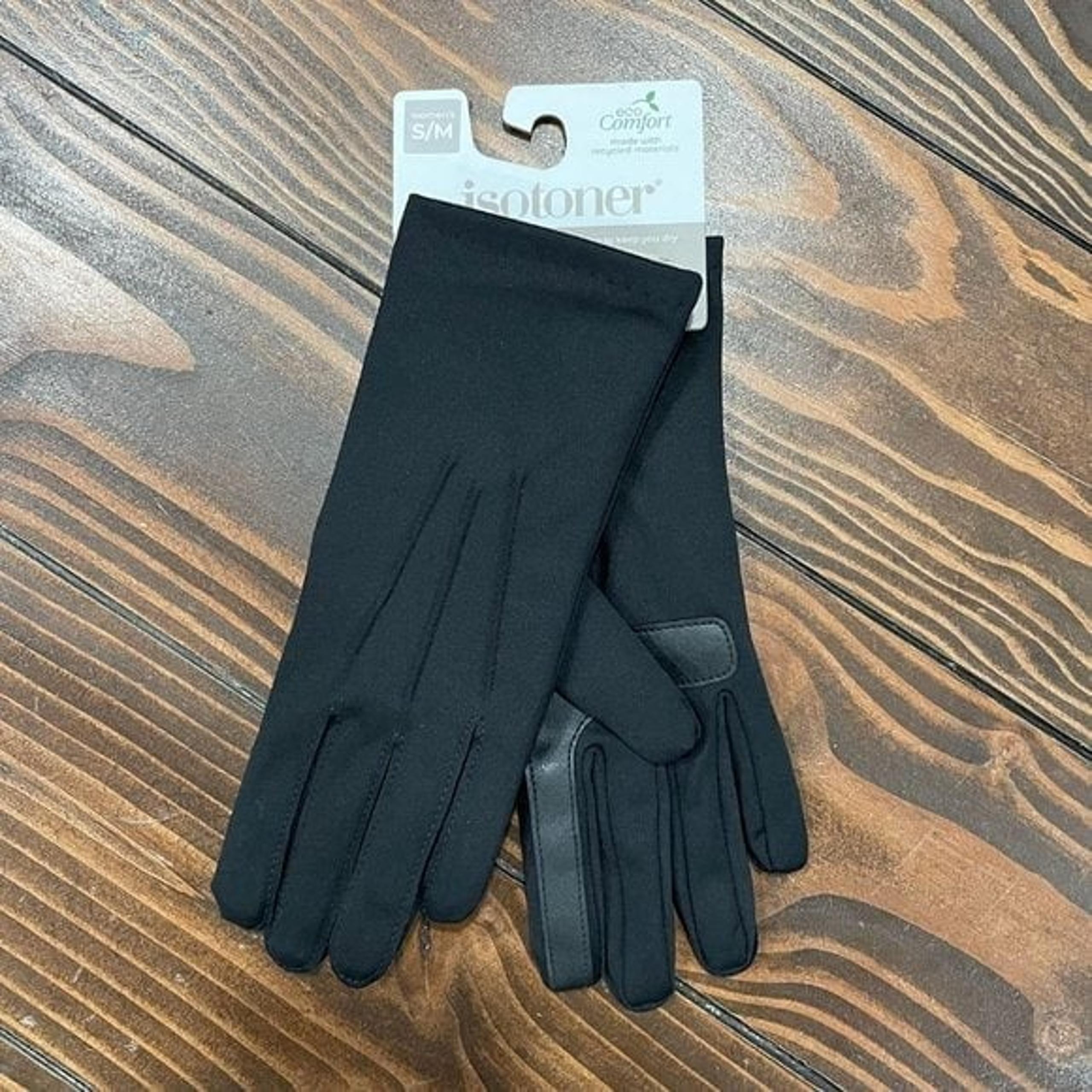 NEW S/M Isotoner Touchscreen Water Repellent Stretch Women's Gloves
