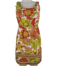 Trina Turk 100% Silk Floral Vacation Business Travel Dress 6