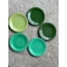 Fiesta Ware plates 6 1/4” salad/ bread & butter/saucer greens, 5 pieces Vintage